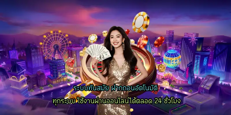 ระบบทันสมัย ฝากถอนอัตโนมัติ